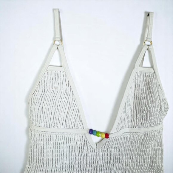 NWT Charlie Holiday Jodie Shirred One Piece Swimwear Swimsuit - Picture 2 of 7